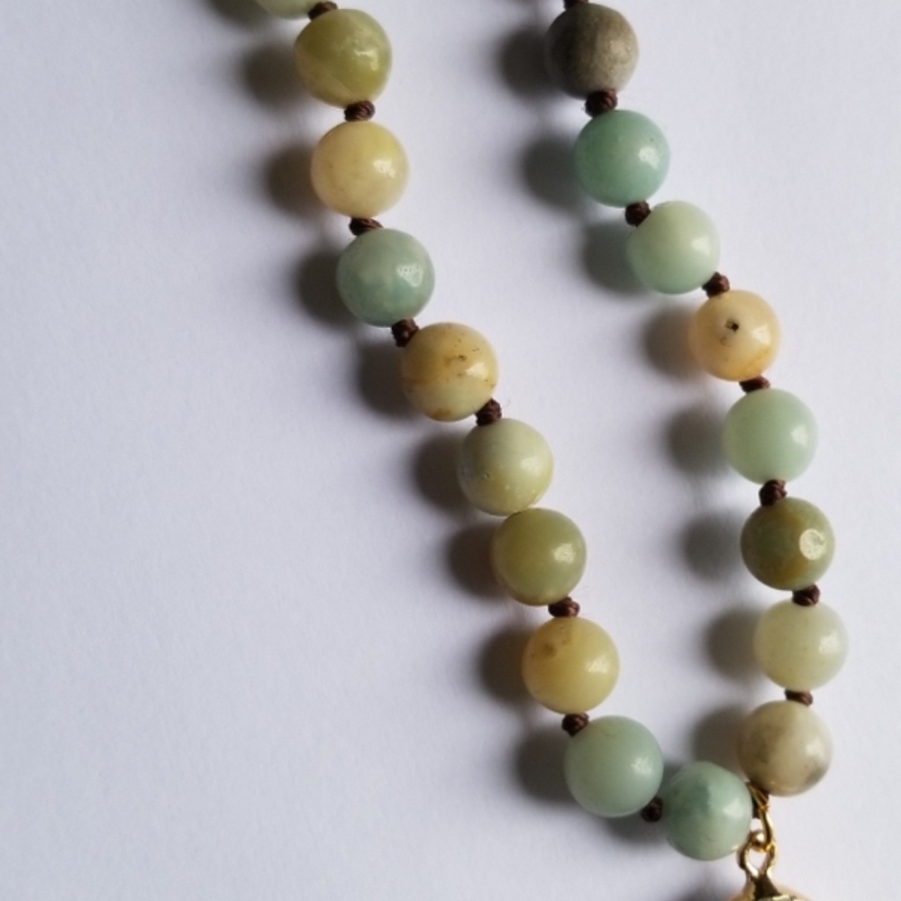 ♥️Bohemian Natural Stone  Pendant Necklace ❤ - Picture 4 of 8